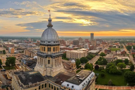 The City Skyline of Springfield IL