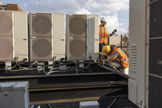 Rooftop air conditioning system inspection from R.C. Davis, one of the top AC companies Springfield IL trusts